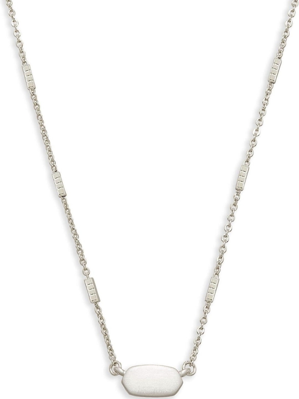 Kendra Scott Silver Oval Bar Necklace & Earrings Set